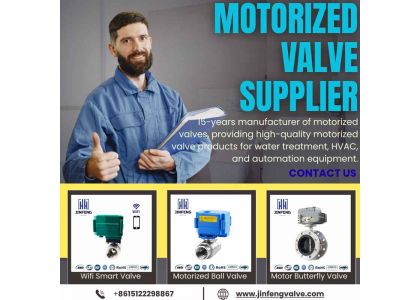 What voltage can the motorized valve accommodate?