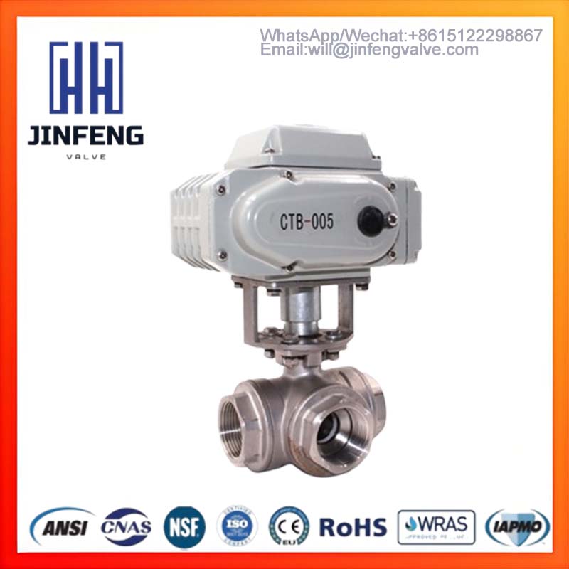 3 Way Stainless Steel Motorized Ball Valve