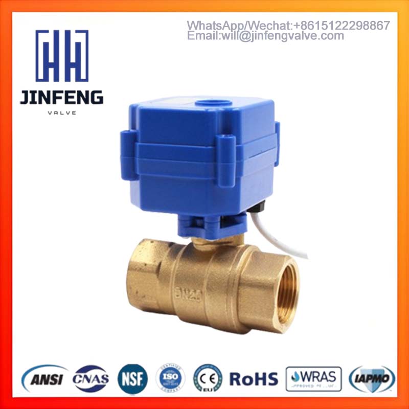 2-Port Brass Motorized Ball Valve