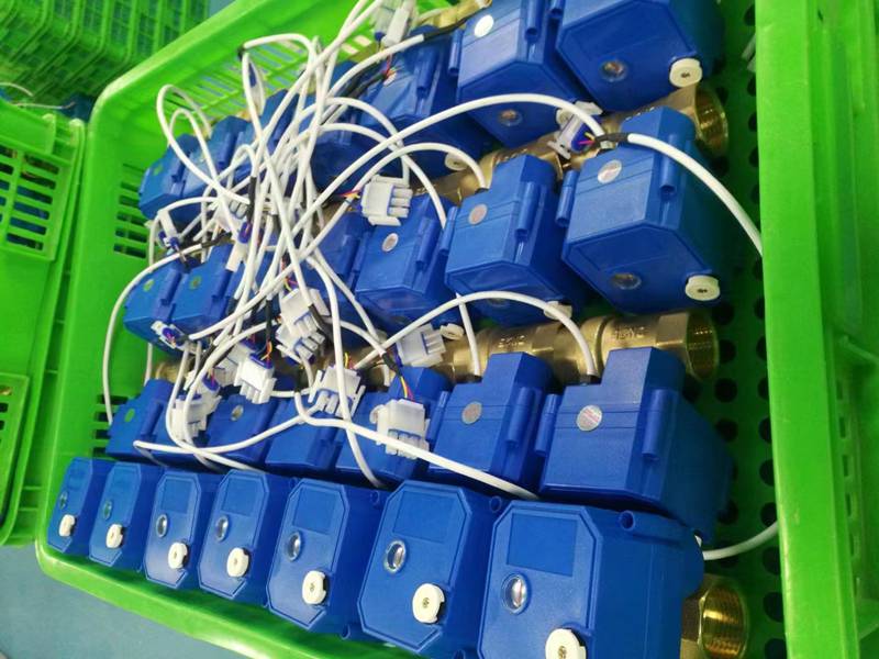 motorized valve with manual override