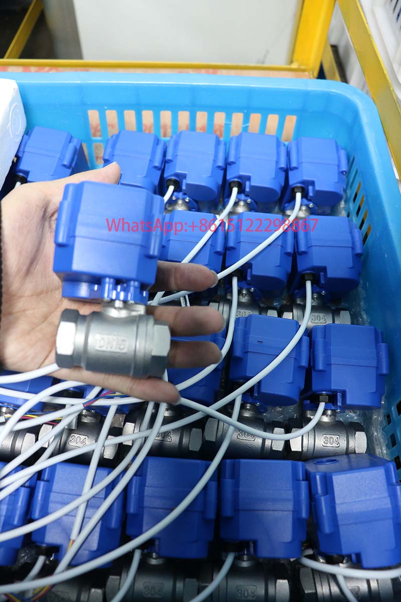 Miniature Stainless Steel Motorized Ball Valve DN8-DN32