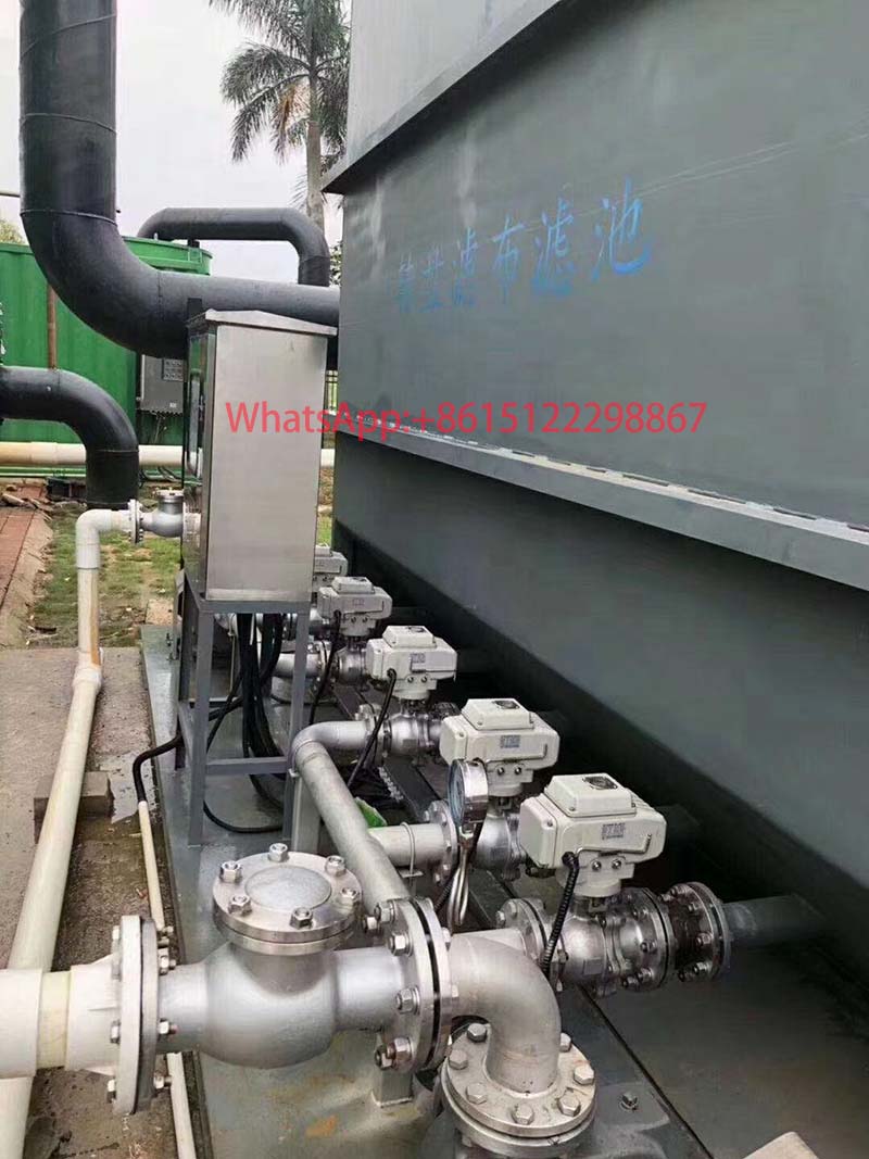 Industrial Stainless Steel Motorized Flanged Ball Valve Installation Scenario