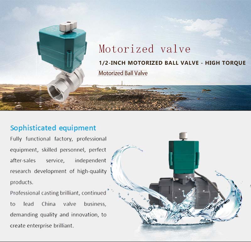 1/2-Inch High-Torque Motorized Ball Valve Product Introduction