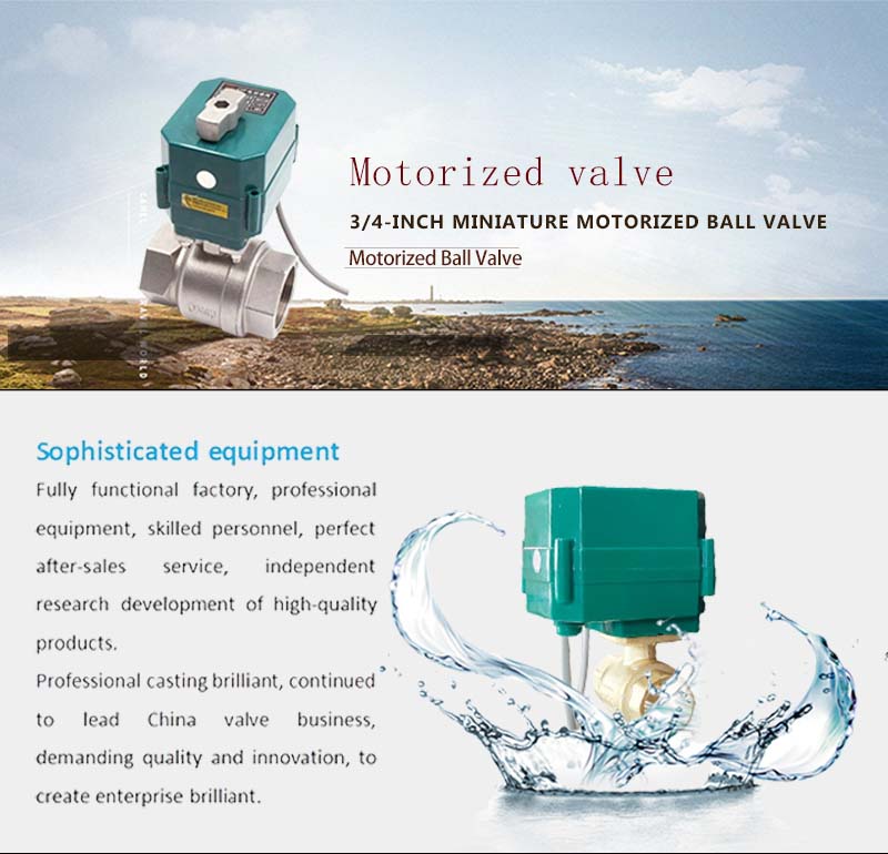 3/4-inch High-Torque Electric Ball Valve Product Introduction  High-Torque Electric Ball Valve