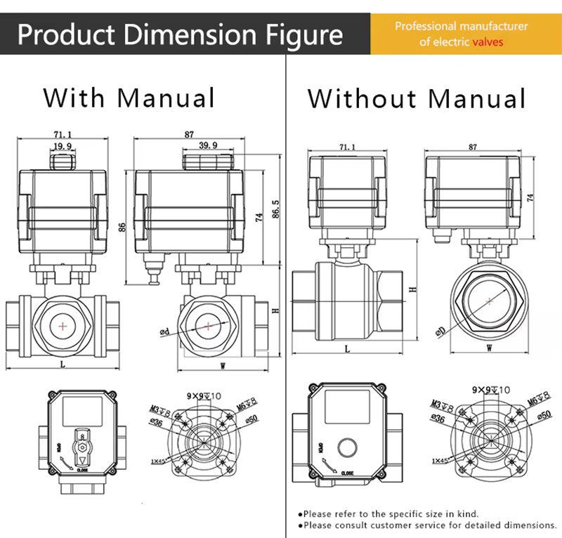 High-Torque Actuator Dimension Drawing