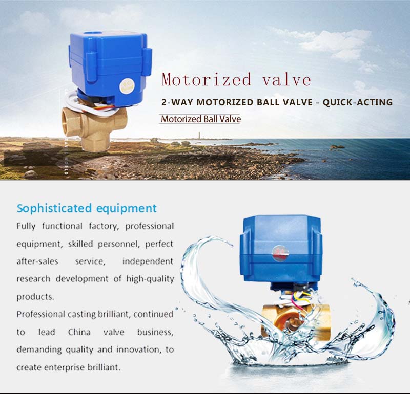 3-Way Brass Motorized Ball Valve Product Introduction