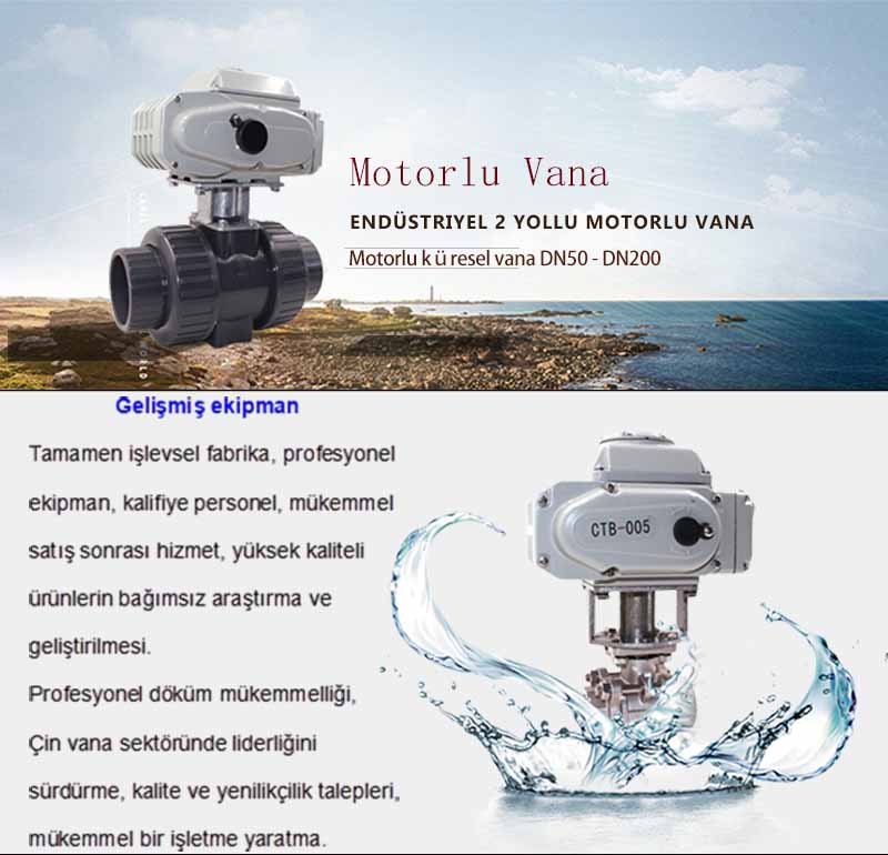 Endüstriyel Motorlu Küresel Vana