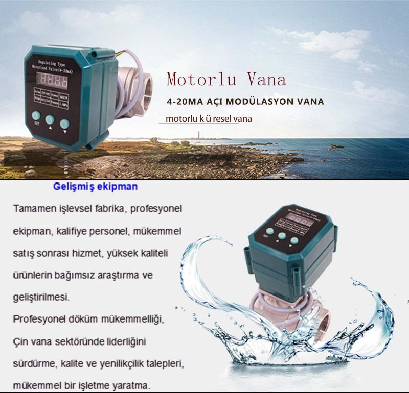 4-20mA Motorlu küresel vana​